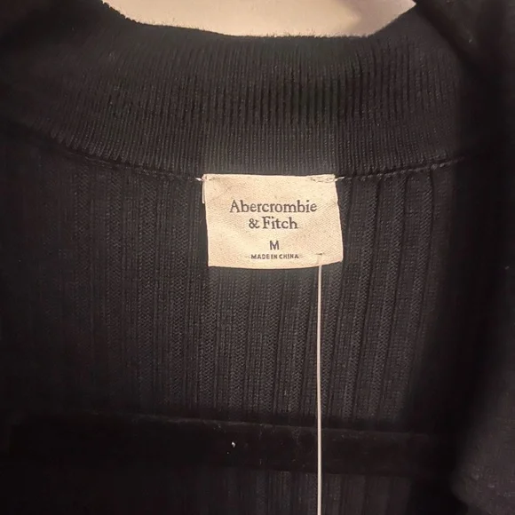 Abercrombie // Black Ribbed Sweater Dress - Picture 2 of 5